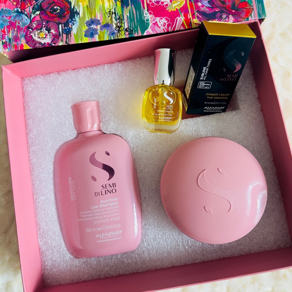 Semi Di Lino Pink Hair Treatment Set